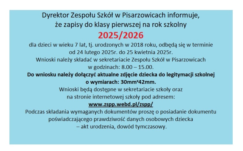 zapisy 1 kl